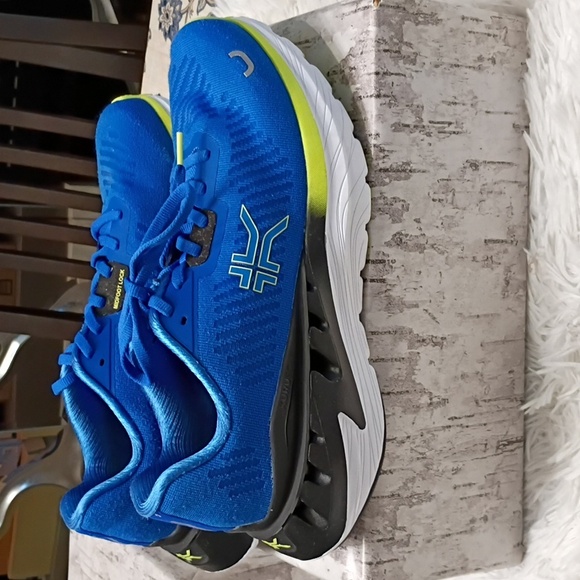 KURU Cloud+ Triple Max Ion Blue & Yellow Running Plantar Fascitis Sneakers 10.5M main image 14